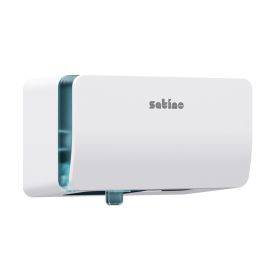 Satino Doppelrollen Toilettenpapierspender, weiß-image