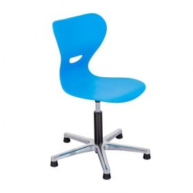 Höhenverstellbarer Drehstuhl mit Kunststoffsitzschale Serie SD7A, höhenverstellbar von 408 bis 557 mm, wahlweise mit Sitzpolster-image