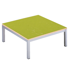 Riesenpodest mit Stahlgestell und Linoleum-Deckplatte B/H/T: 99,5x40x99,5 cm, Podestplatte mit Stahlgestell-image