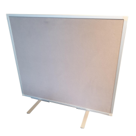 Sichtschutz als Tischaufsteller, mit doppelseitigem Flanellstoff, Coronaschutz B/H: 75x55 cm, Stoffarbe wählbar-image
