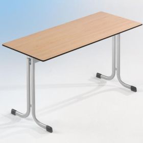 Zweier-Schülertisch 130x65 cm MT60Z-V, mit Vollkern Tischplatte "Powersurf" B/H/T: 130x53x65 cm, Tischhöhe: 53 cm-image