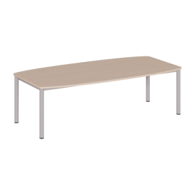 Besprechungstisch "Amphore" mit Rundrohrgestell Tischhöhe 72 cm, Tischgröße, Dekore und RAL-Farben sind wählbar-image
