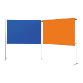 "Sparset", Komplettset: mit Stecktafel, T-Füßen und Stecktafelwagen 8x Tafel: 170x120 cm,  12x T-Fuß Stativ, 1x Stecktafelwagen-image