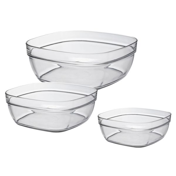 Stapelschale quadratisch Lys Carre 1,1 Liter, transparent-image