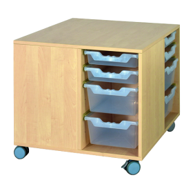 Bau- und Spielinsel ohne Aufkantung B/T: 75x75 cm, Bau- und Spielinsel für Kinder, Oberplatte mit Melaminbeschichtung-image