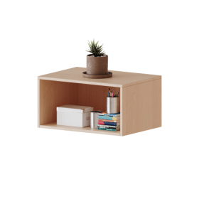 Aufsatzregal für ErgoTray Serie, 1 Ordnerhöhe - Serie evo180 Gesamthöhe 36 cm, verschiedene Breiten und Tiefen-image