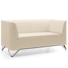 BOXIT 3er Designer Sofa mit Armlehnen B/H/T: 225x74x75 cm, Gestellfarbe Holz, Bezug Stoff-image