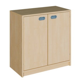 Korpus-Schrank mit 2 Türen Tiefe 40 cm, in Breite 78 ohne und Breite 102 cm mit Mittelwand sowie Höhen 40, 60 und 80 cm-image