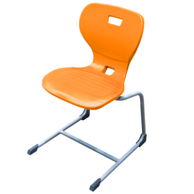 Ergostar UP 2.0 Schulstuhl Sitzschalenfarbe Orange, Sitzhöhe 43 cm-image