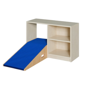 Durchkrabbelregal 3 B/T: 102x40/196 cm, mit 2 Rampen und Regal mit 1 Einlegeboden, in 2 unterschiedlichen Höhen-image