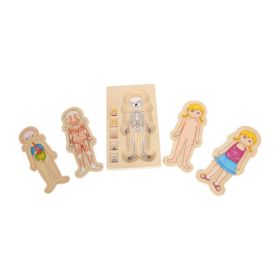 Schichtenpuzzle Anatomie Mädchen-image