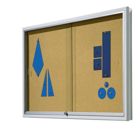 Informationsvitrine V9 mit Naturkorkrückwand B/H/T: 100x93x8 cm-image