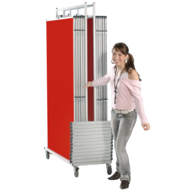 Transportwagen NSTT-W190 für 10 Moderationstafeln und Stative B/H/T: 160x192x56 cm für 10 Moderationstafeln und Stative-image