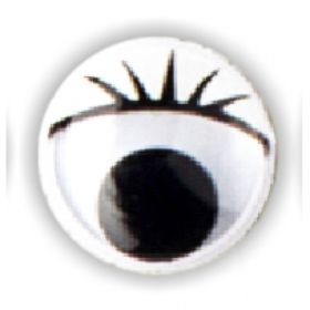 Wackelaugen mit Wimpern, Ø 12 mm-image