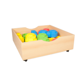 Rollkasten für Riesenpodeste B/H/T: 90x32x90 cm, für Podeste der Höhe 40 cm auf Stahlgestell, Rollkasten-image