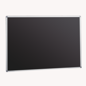 Wandtafel "Edge-Line Blue & Black", Premium Stahlemaille B/H: 120x100 cm, Stahlemaille Schwarz-image