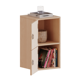 Schließfach - Aufsatzschrank, 2 Ordnerhöhen - Serie evo180 Breite 40,5 cm, Gesamthöhe 72 cm, 2 Türen-image