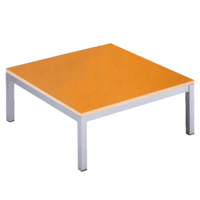 Riesenpodest mit Stahlgestell und Linoleum-Deckplatte B/H/T: 99,5x40x99,5 cm, Podestplatte mit Stahlgestell-image