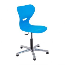 Höhenverstellbarer Drehstuhl mit Kunststoffsitzschale Serie SD7A, höhenverstellbar von 408 bis 557 mm, wahlweise mit Sitzpolster-image