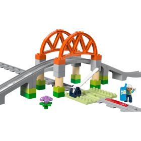 Duplo Eisenbahnbrücke + Schienenerweiterungsset-image