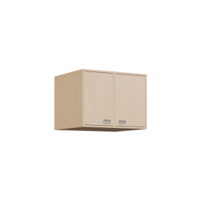 Aufsatzschrank für Liegepolster-Möbel B/H/T: 80x60x67 cm, Schrank 2-türig, für 4er Liegepolster-Bettzeug-Schrank mit Türen-image