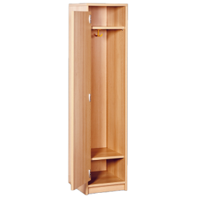 Beistellschrank für Garderobe B/H/T: 36x158x40 cm, verkürzte Tür links, mit Hut- und Schuhboden, Garderoben-Dreifachhaken-image