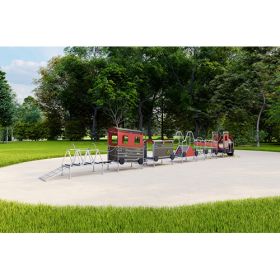 Rote Eisenbahn, 12-teilig - ohne Kriechtunnel-image