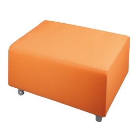 Hocker mit Stoffbezug, Sitzhöhe 39 cm auf verschiedenen Grundflächen, H/T: 39x72 cm, Stoff schwer entflammbar-image