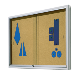 Informationsvitrine V9 mit Naturkorkrückwand B/H/T: wählbar, 93x8 cm-image