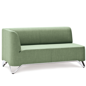 BOXIT 2er Designer Sofa mit Armlehne B/H/T: 131x74x75 cm, Sitzhöhe: 43 cm-image
