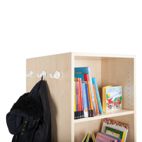 Bücherturm mit offenen Fächern B/H/T: 52x164,5x64 cm, fahrbar, einseitig-image