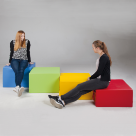 Sitzelement CUBE XL mit Stoff- oder Kunstlederbezügen B/H/T: 60x30x60 cm mit Stoffbezug Standard-image