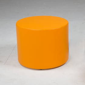 Spot-XL Großer Polsterhocker rund mit Stoff- oder Kunstlederbezug B/H/T: 56x30x56 cm, V1 mit Stoffbezug und Schaumstoffpolster Standard-image
