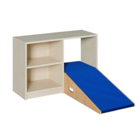 Durchkrabbelregal 3 B/T: 102x40/196 cm, mit 2 Rampen und Regal mit 1 Einlegeboden, in 2 unterschiedlichen Höhen-image
