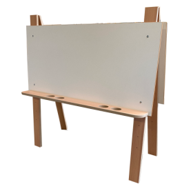 Staffelei, höhenverstellbar B/H: 115 x 56 cm, inkl. 4 Foldback-Klammern, Staffelei für 4 Kinder-image