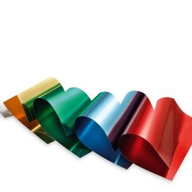Alu Bastelkarton 300 g, 10 Bogen farbig sortiert. 35 x 50 cm-image