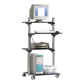 fahrbare EDV-Workstation H: 143 cm, für stehende Tätigkeit-image