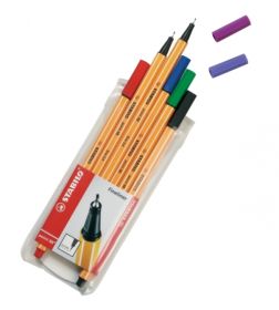 Fineliner, 6 Stifte, Sortiment-image