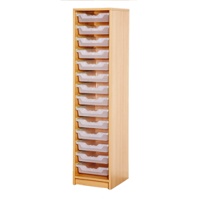 Beistellregal mit Boxen B/H/T: 36x158x40 cm, mit 14 flachen ErgoTray-Boxen-image