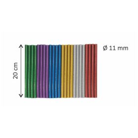 Klebepatronen Glitter Sticks 24er-Set, farb. sortiert-image