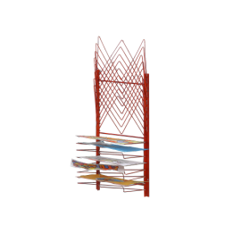 Trockengestell klappbar zur Wandmontage B/H/T: 43x85x26 cm in Rot-image