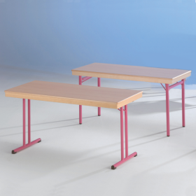 Klapptisch mit Schichtstoffplatte B/H/T: 120x72x60 cm, 4-Fuß Gestell-image