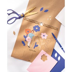 Fotokalender, kraft, 23 x 23cm, 13 Seiten-image