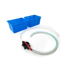 Pumpe mit Schlauch + Wasserboxen (2 Stück á 30 L)-image
