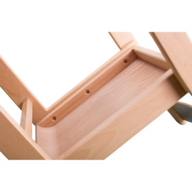 Stapelstuhl LIMBI Holzstuhl, Sitz natur lackiert-image