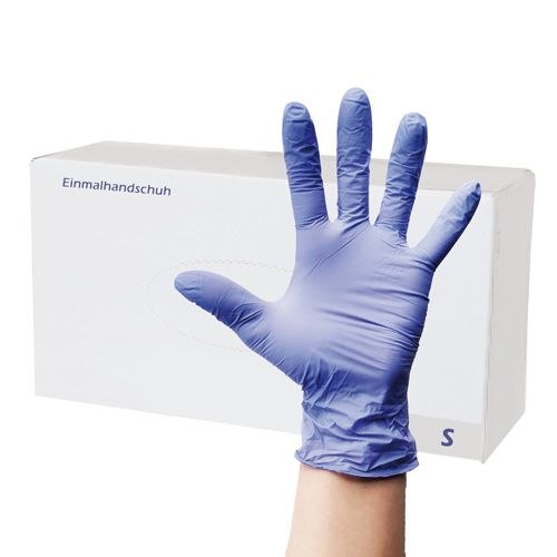 Nitril-Einmalhandschuhe, blau, klein, 100 Stk.-image
