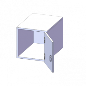 Aufsatzschrank für ErgoTray Serie, 1 Ordnerhöhe - Serie evo180 B/H/T: 36,1x36x40 cm, 1 Tür, Tür öffnet rechts-image