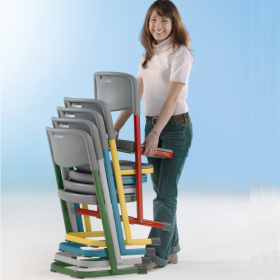 Schulstuhl AirChair ST 40 KG Sitzträger geschlossen, Höhe 31 cm-image