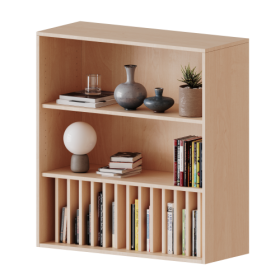 Aufsatzregal für Klassenbücher, 3 Ordnerhöhen - Serie evo180 B/H/T: 100x108x40 cm, 1 Reihe für 14 Klassenbücher-image