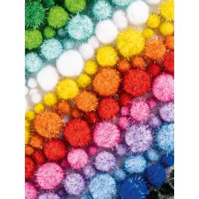 Pompons Mix Jumbo Glitter, 300 gr-image